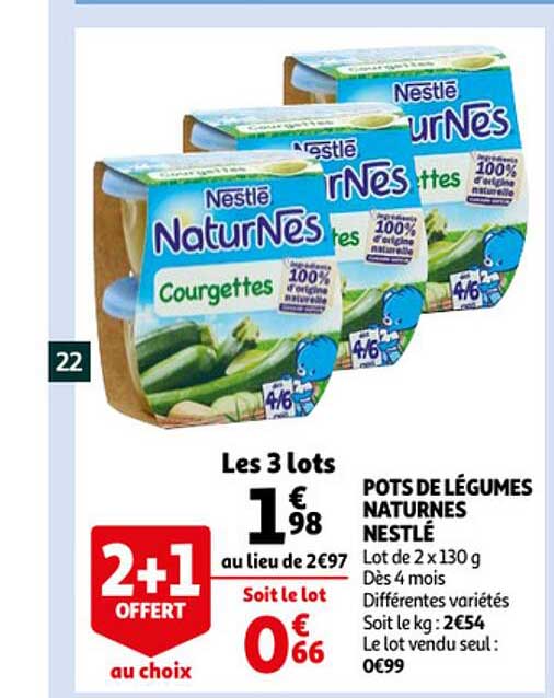 pots de légumes naturnes nestlé