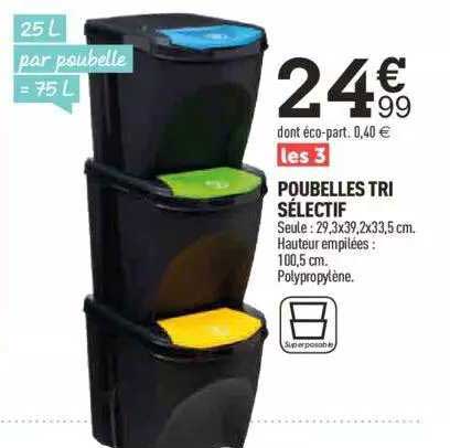 poubelles tri sélectif