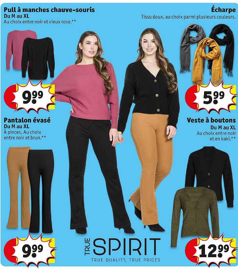 pull à manches chauve-souris, écharpe, pantalon évasé, veste à boutons