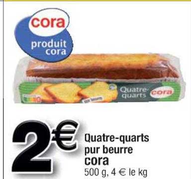 quatre-quarts pur beurre cora