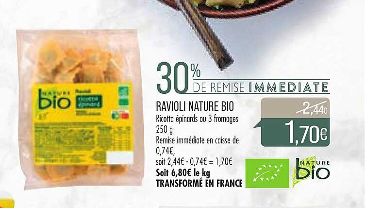Ravioli Nature Bio