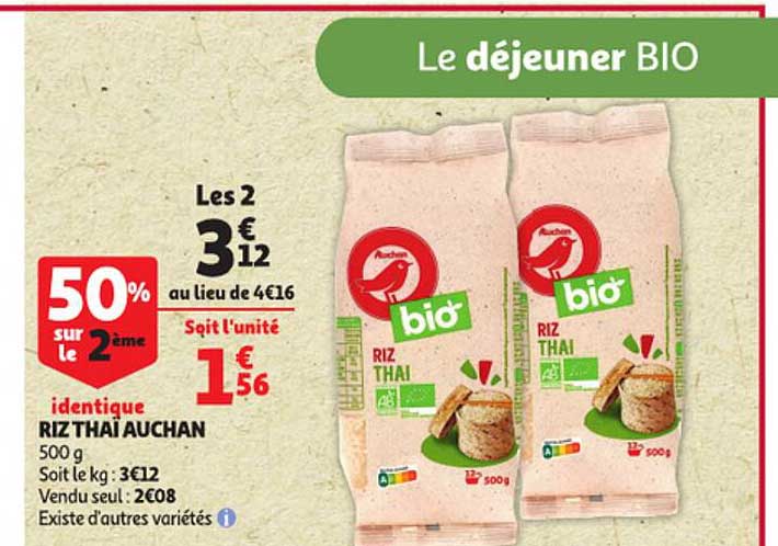 Riz Thaï Auchan