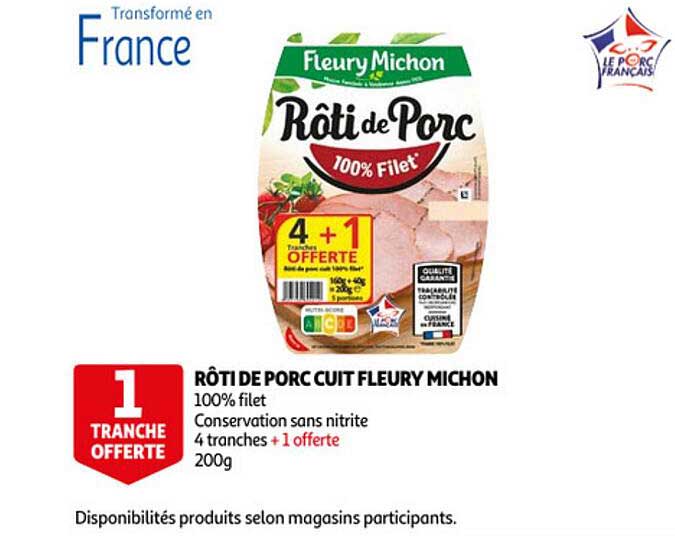 rôti de porc cuit fleury michon