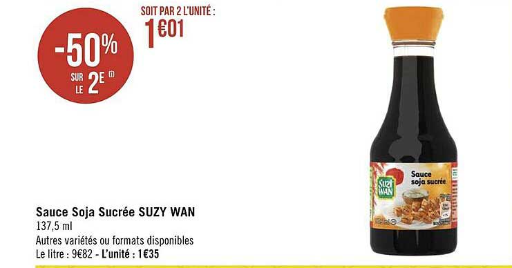 Sauce Soja Sucrée Suzy Wan