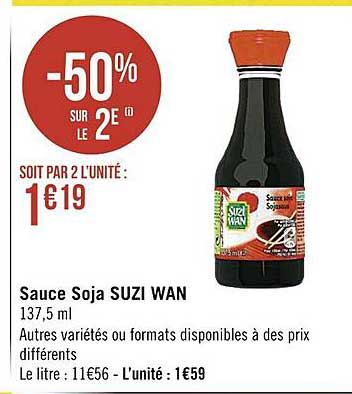 sauce soja suzi wan