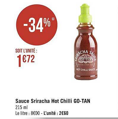 sauce sriracha hot chilli go-tan