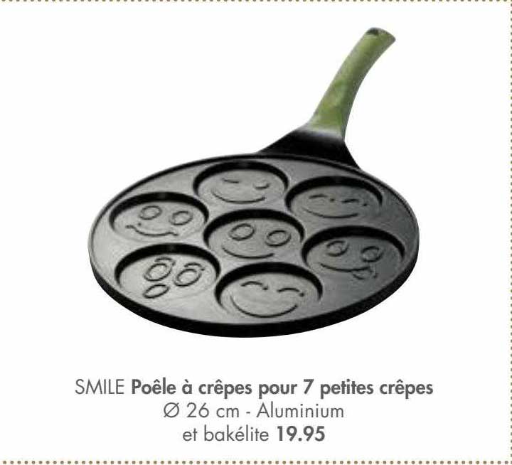 smile poêle à crêpes pour 7 petites crêpes
