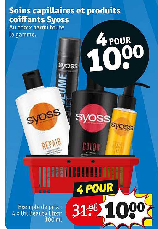 soins capillaires et produits coiffants syoss