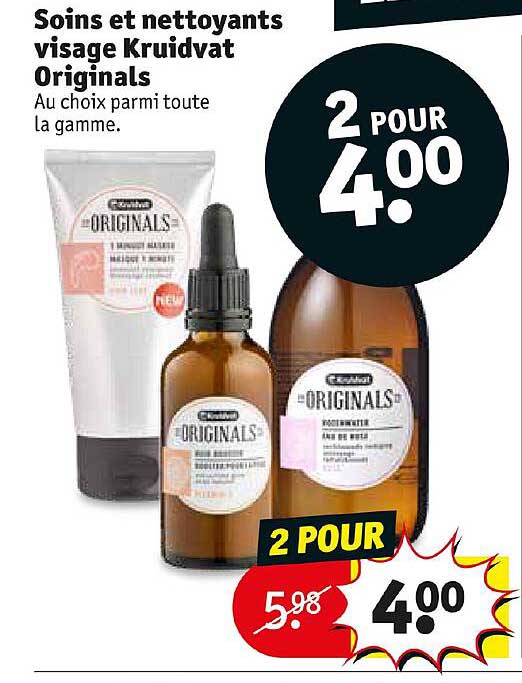 soins et nettoyants visage kruidvat originals