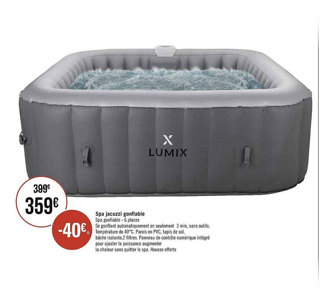 spa jacuzzi gonflable lumix