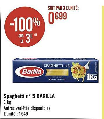 Spaghetti N°5 Barilla