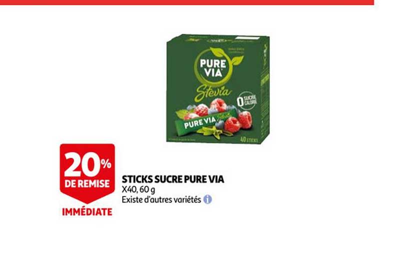 sticks sucré pure via