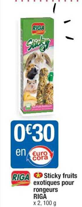 sticky fruits exotiques pour rongeurs riga
