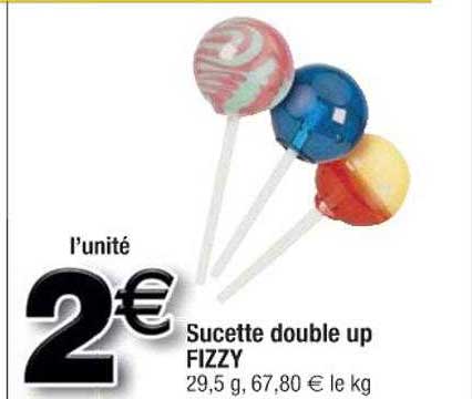Sucette Double Up Fizzy