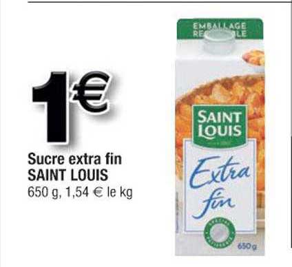 sucre extra fin saint louis