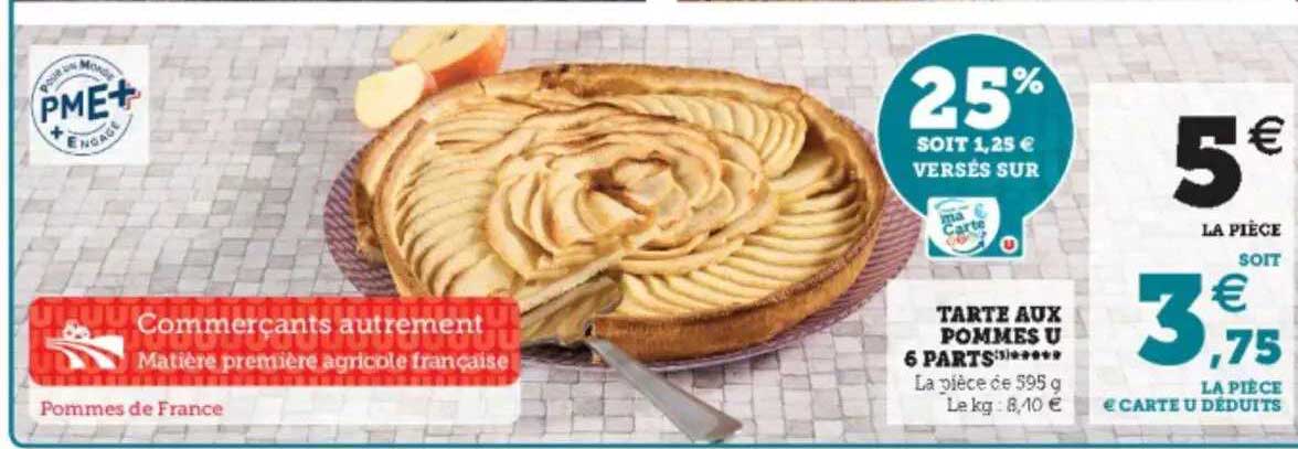 Tarte Aux Pommes U 6 Parts