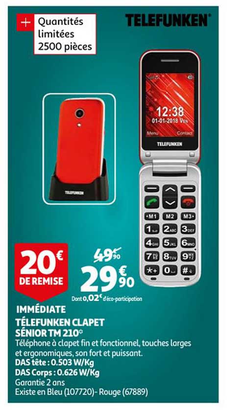 télefunken clapet sénior tm 210