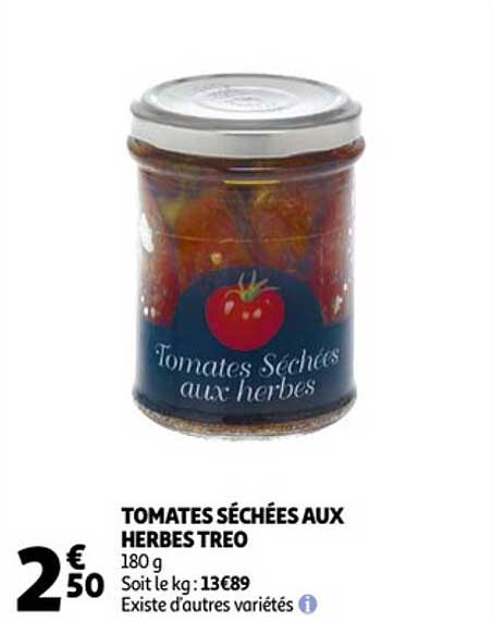 Tomates Séchées Aux Herbes Treo