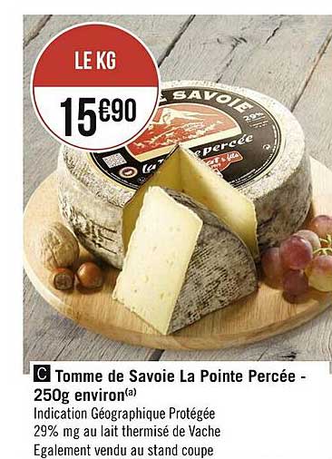 tomme de savoie la pointe percée - 250g