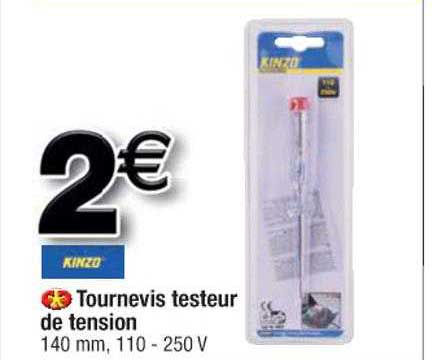 tournevis testeur de tension kinzo