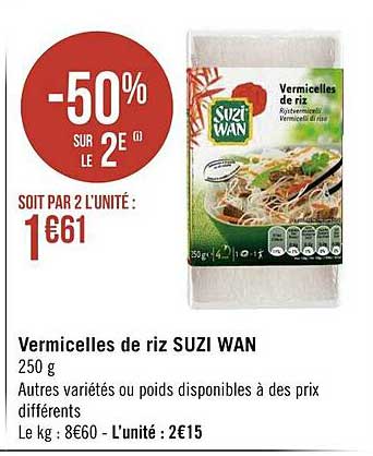 vermicelles de riz suzi wan