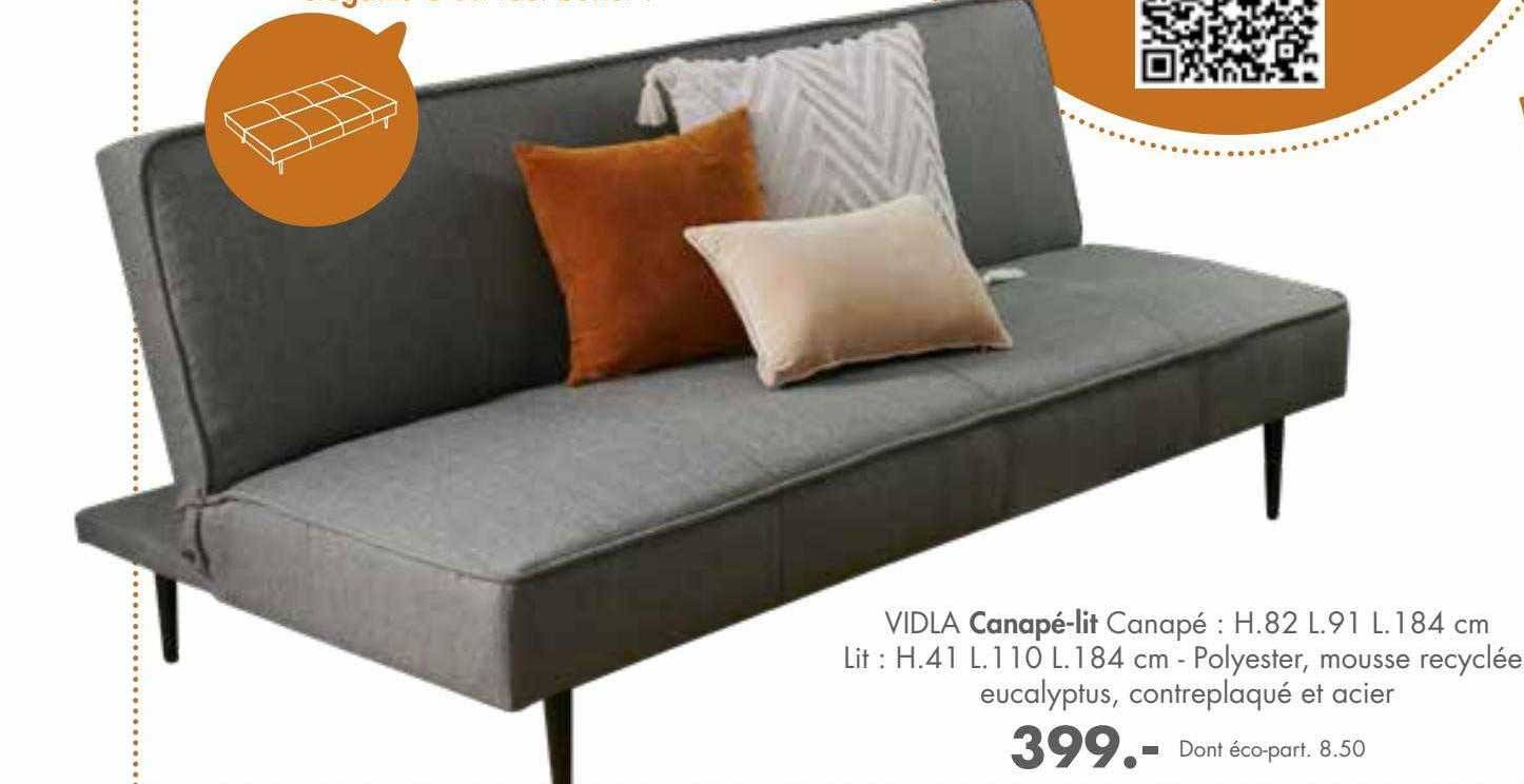 vidla canapé-lit canapé
