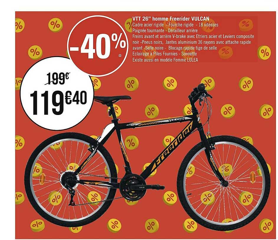vtt 26" homme freerider vulcan