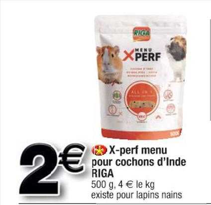 x-perf menu pour cochons d'inde riga