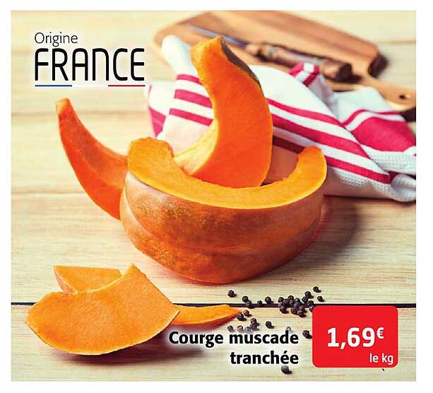 courge muscade tranchée