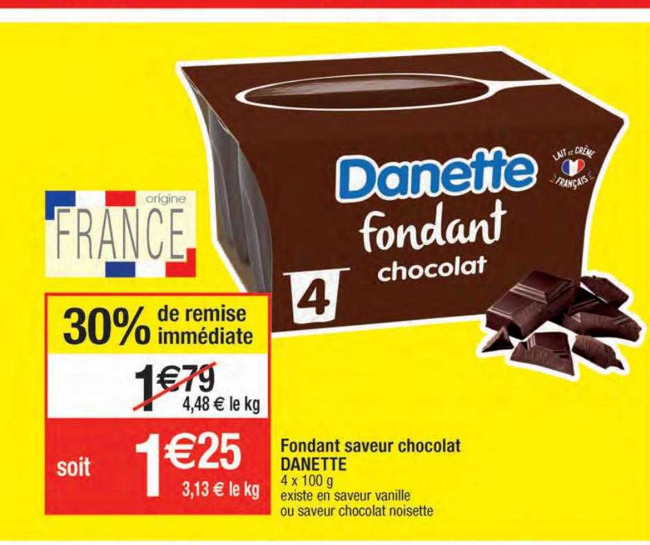 Fondant Saveur Chocolat Danette