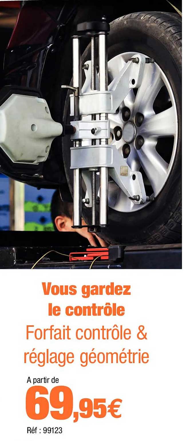 forfait contrôle & réglage géométrie