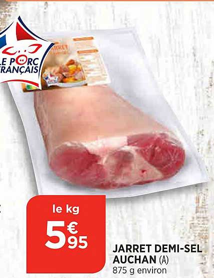 jarret demi-sel auchan