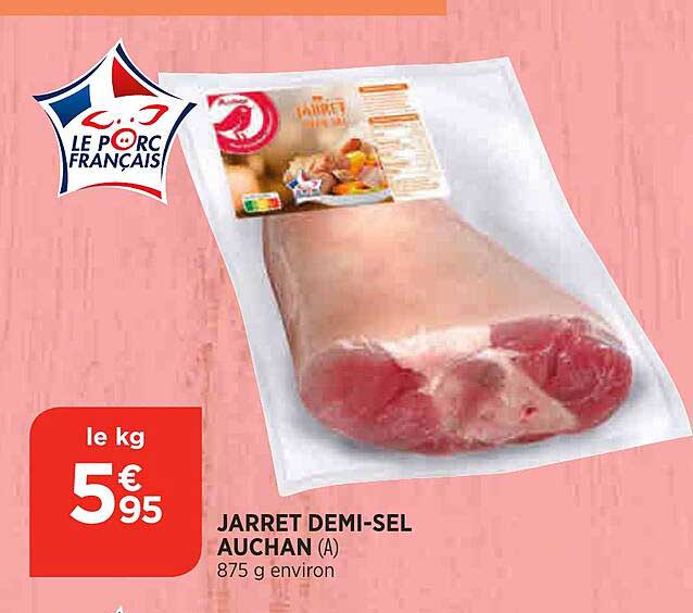 jarret demi-sel auchan