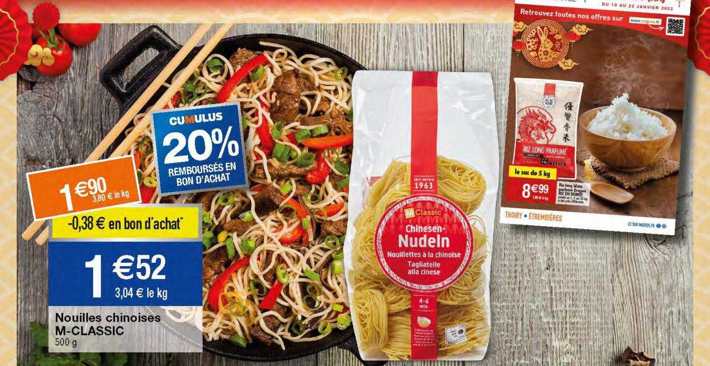 Nouilles Chinoises M-classic