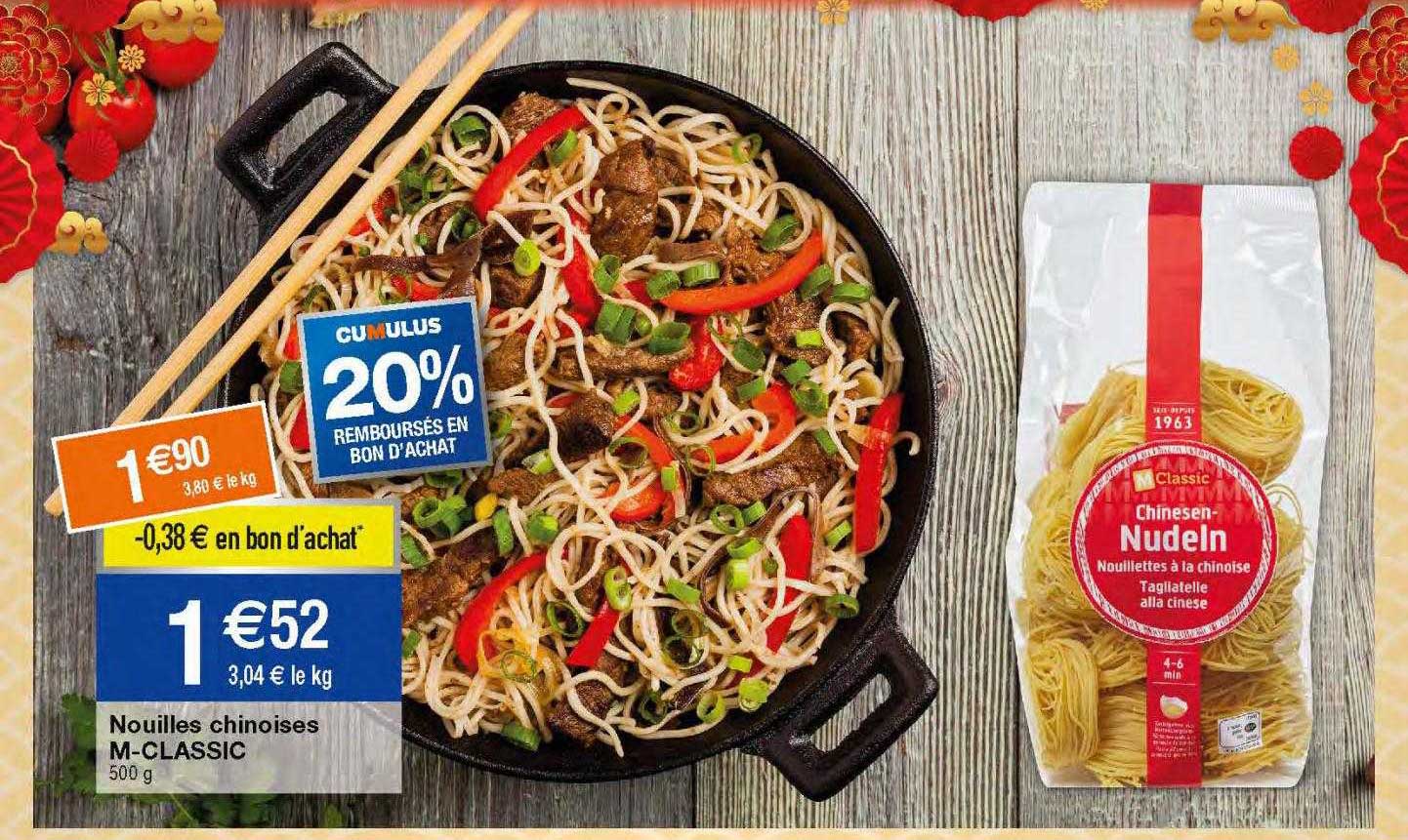 nouilles chinoises m-classic