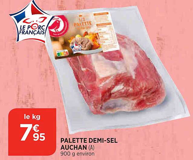 palette demi-sel auchan