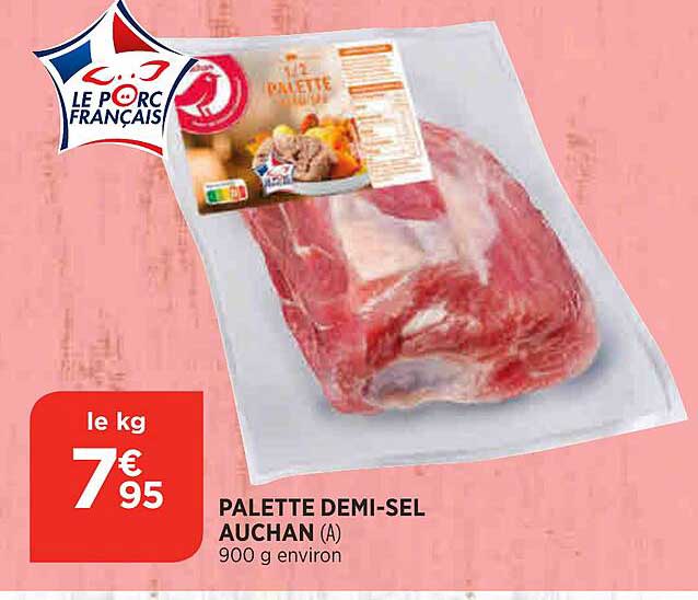 palette demi-sel auchan