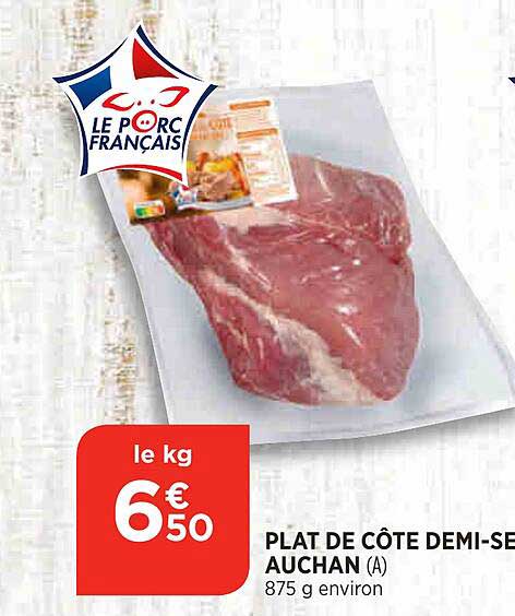 Plat De Côte Demi-sel Auchan
