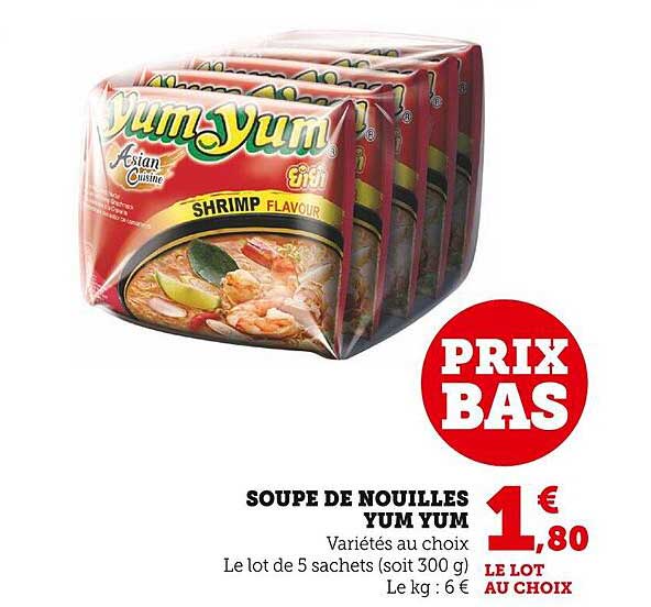 soupe de nouilles yum yum