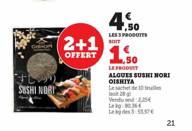 algues sushi nori oishiya