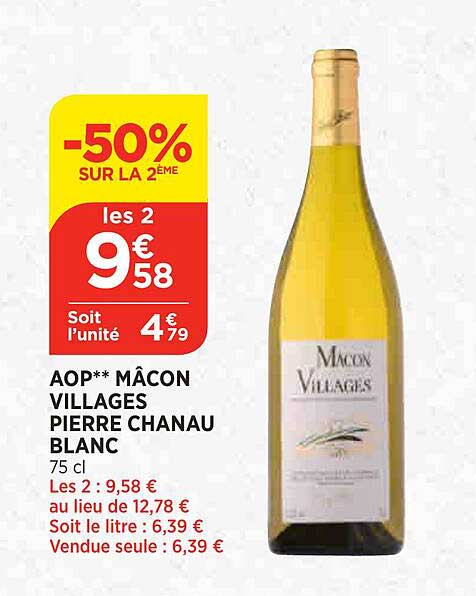 aop mâcon villages pierre chanau blanc