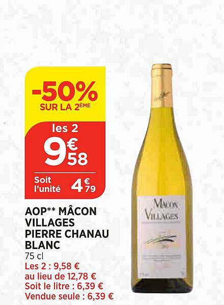 aop mâcon villages pierre chanau blanc