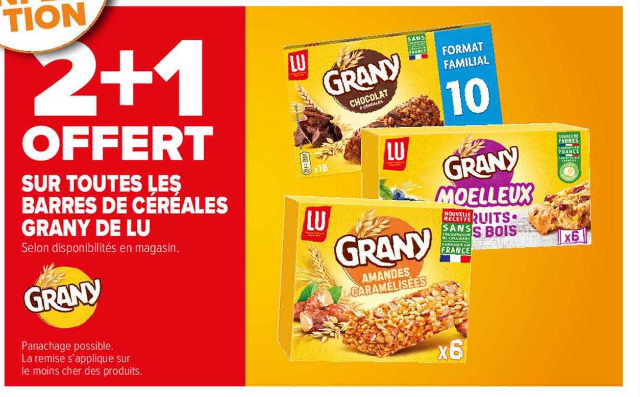 barres de céréales grany de lu