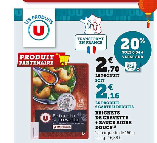 Beignets De Crevette + Sauce Aigre Douce