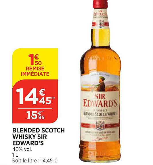 blended scotch whisky sir edward's