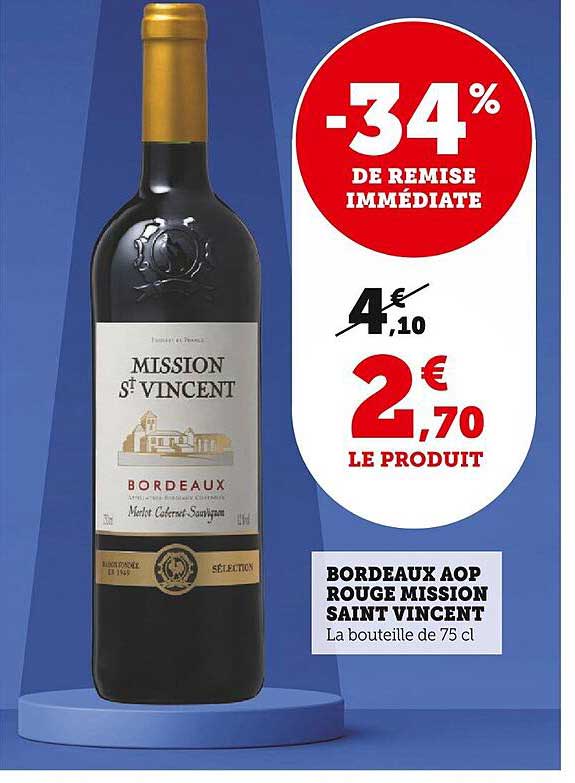 bordeaux aop rouge mission saint vincent