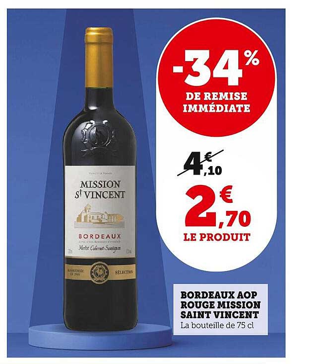 bordeaux aop rouge mission saint vincent