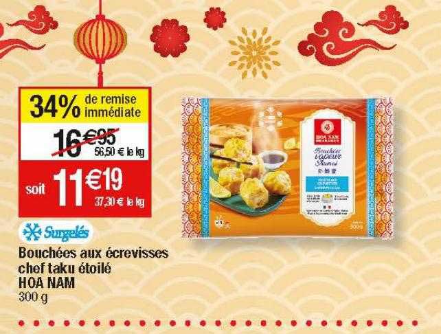 Bouchées Aux écrevisses Chef Taku étoilé Hoa Nam