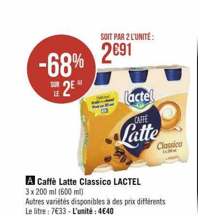 caffè latte classico lactel