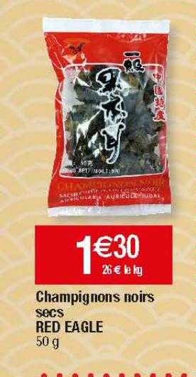 champignons noirs secs red eagle